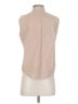 DKNY 100% Cotton Stripes Tan Sleeveless Button-Down Shirt Size 2 (petite) - photo 2