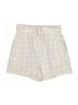 Pull&Bear Plaid Ivory Shorts Size M - photo 1
