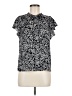 Ann Taylor LOFT 100% Polyester Paisley Black Short Sleeve Blouse Size XS - photo 1