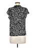 Ann Taylor LOFT 100% Polyester Paisley Black Short Sleeve Blouse Size XS - photo 2
