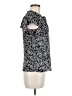 Ann Taylor LOFT 100% Polyester Paisley Black Short Sleeve Blouse Size XS - photo 4