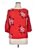 Kindred 100% Polyester Red 3/4 Sleeve Blouse Size XL Petite - photo 1