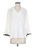 Maven West 100% Cupro Ivory 3/4 Sleeve Blouse Size S - photo 1