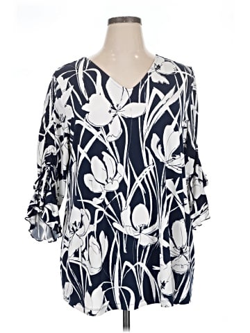 Alfani 3/4 Sleeve T-Shirt (view 1)