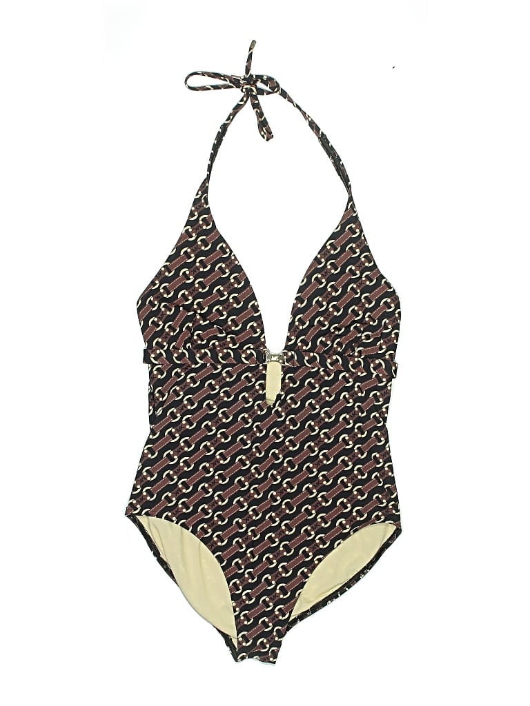Pre-owned Michael Michael Kors One Piece Swimsuit In Gold