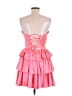 Unbranded 100% Polyester Hearts Pink Cocktail Dress Size 8 - photo 2