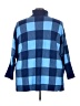 Alfani Checkered-gingham Blue Poncho Size 3X - photo 2