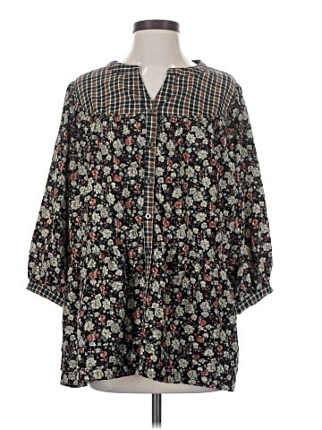 Pol 3/4 Sleeve Blouse (view 1)