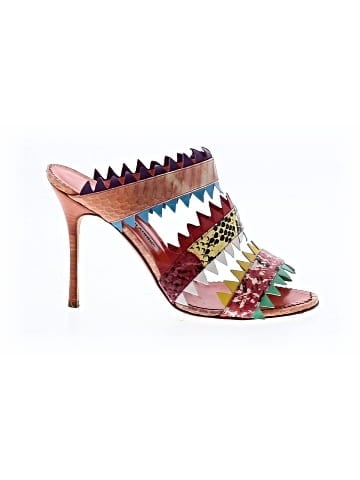 Manolo Blahnik Watersnake Sandals (view 1)