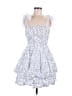 Unbranded 100% Polyester Hearts White Cocktail Dress Size 9 - photo 1