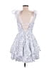 Unbranded 100% Polyester Hearts White Cocktail Dress Size 9 - photo 2