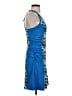Soybu Chevron-herringbone Blue Cocktail Dress Size XS - photo 4