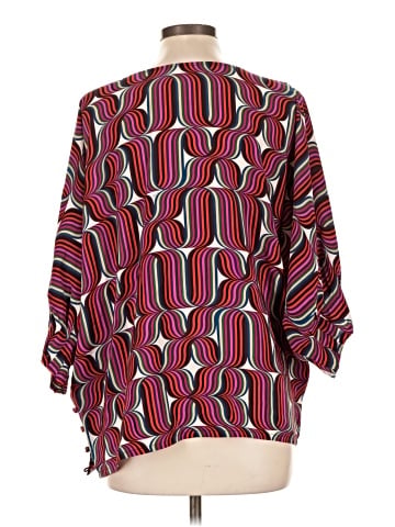 Trina Turk 3/4 Sleeve Silk Top (view 2)