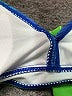Unbranded Tropical Green Swimsuit Top Size XL - photo 3