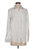BeachLunchLounge Polka Dots White Long Sleeve Button-Down Shirt Size S - photo 1