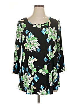 Jm Collection 3/4 Sleeve Blouse