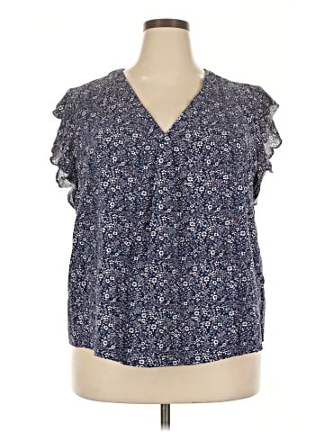 Jones New York Short Sleeve Blouse (view 1)
