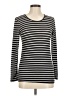 Always Stripes Gray Long Sleeve T-Shirt Size M - photo 1