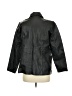 Style&Co 100% Leather Black Raincoat Size Med Petite - photo 2