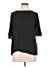 A New Day 100% Polyester Black Short Sleeve Blouse Size L - photo 1
