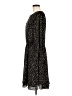 Ann Taylor 100% Polyester Animal Print Black Casual Dress Size 8 - photo 5
