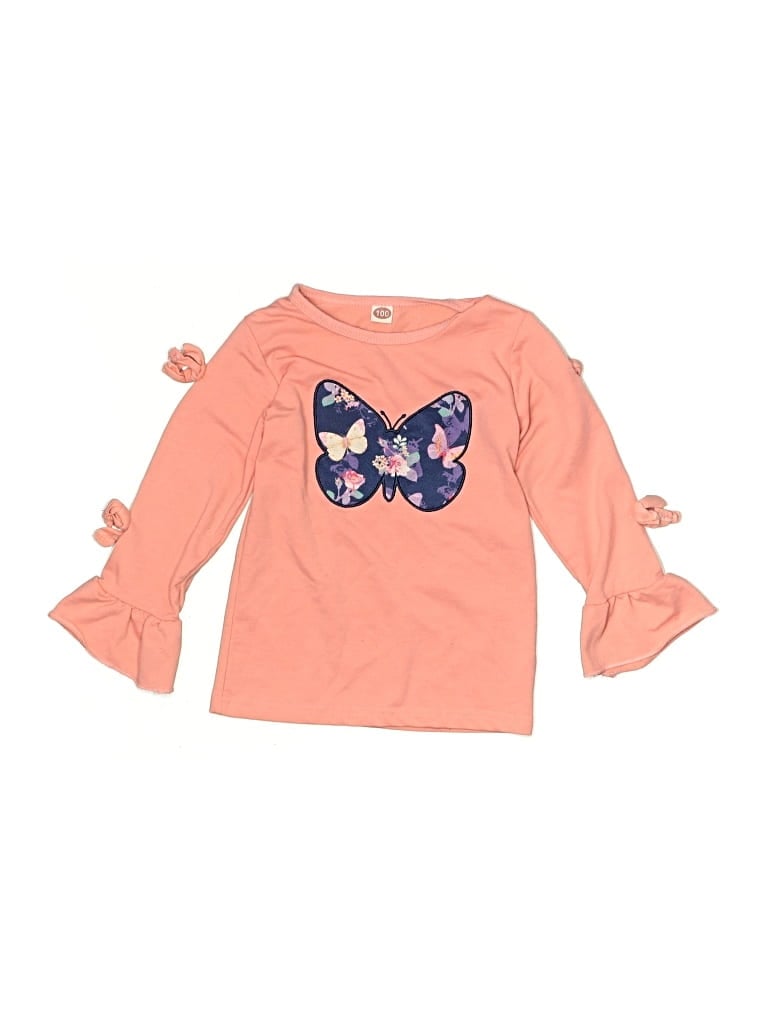 Pre-owned Unbranded Kids' Long Sleeve T-shirt In Pink