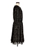 Ann Taylor 100% Polyester Animal Print Black Casual Dress Size 8 - photo 4