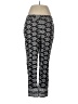 Boden Print Black Linen Pants Size 12 - photo 1