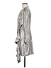 Skies Are Blue Metallic Silver Cocktail Dress Size M - photo 5