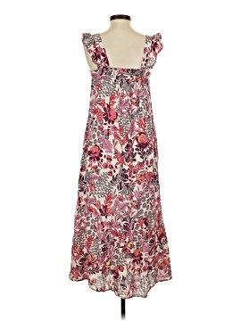 gucci emerald green dress Knox Rose Multicolor Floral V Neck Short Sleeve Button Tie Waist Midi – Brie main image 1