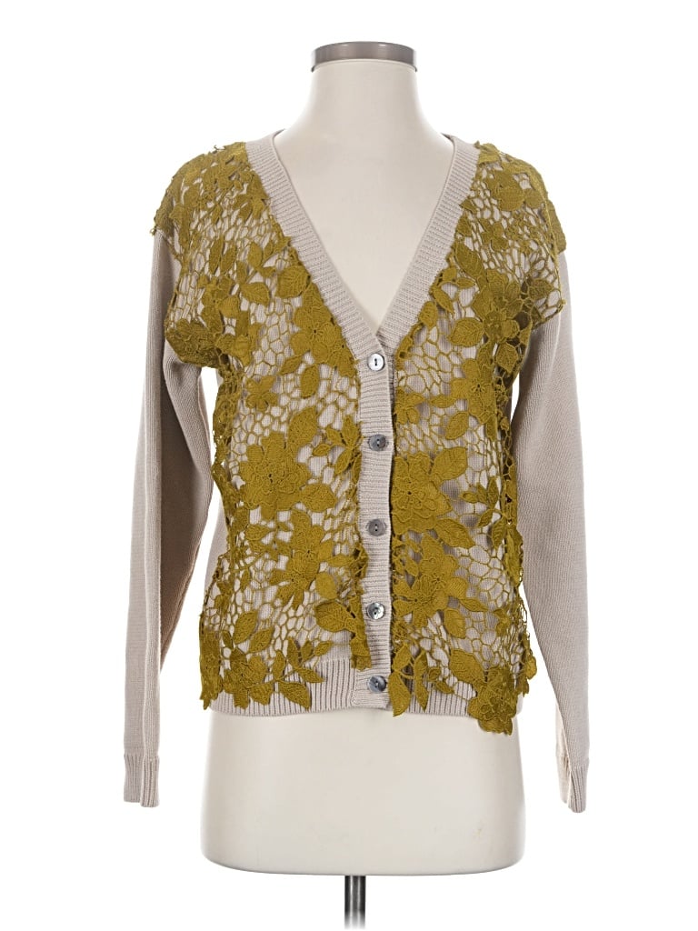Pre-owned Sundance Cardigan Sweater In Gold