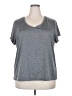 Spalding Athletic 100% Polyester Metallic Gray Short Sleeve T-Shirt Size 2X - photo 1