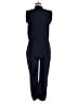 Aqua 100% Polyester Solid Blue Jumpsuit Size M - photo 2