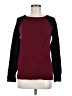 Ply Cashmere Color Block Burgundy Pullover Sweater One size - photo 1