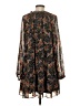 Ann Taylor LOFT 100% Polyester Floral Black Casual Dress Size S - photo 2