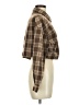 Shein Plaid Brown Long Sleeve Button-Down Shirt Size 6 - photo 4