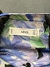 MNG 100% Polyester Blue Long Sleeve Blouse Size 8 - photo 7