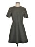 Zara Chevron-herringbone Gray Casual Dress Size S - photo 1