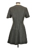 Zara Chevron-herringbone Gray Casual Dress Size S - photo 2