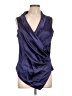 Unbranded 100% Polyester Purple Blue Sleeveless Blouse Size L - photo 1