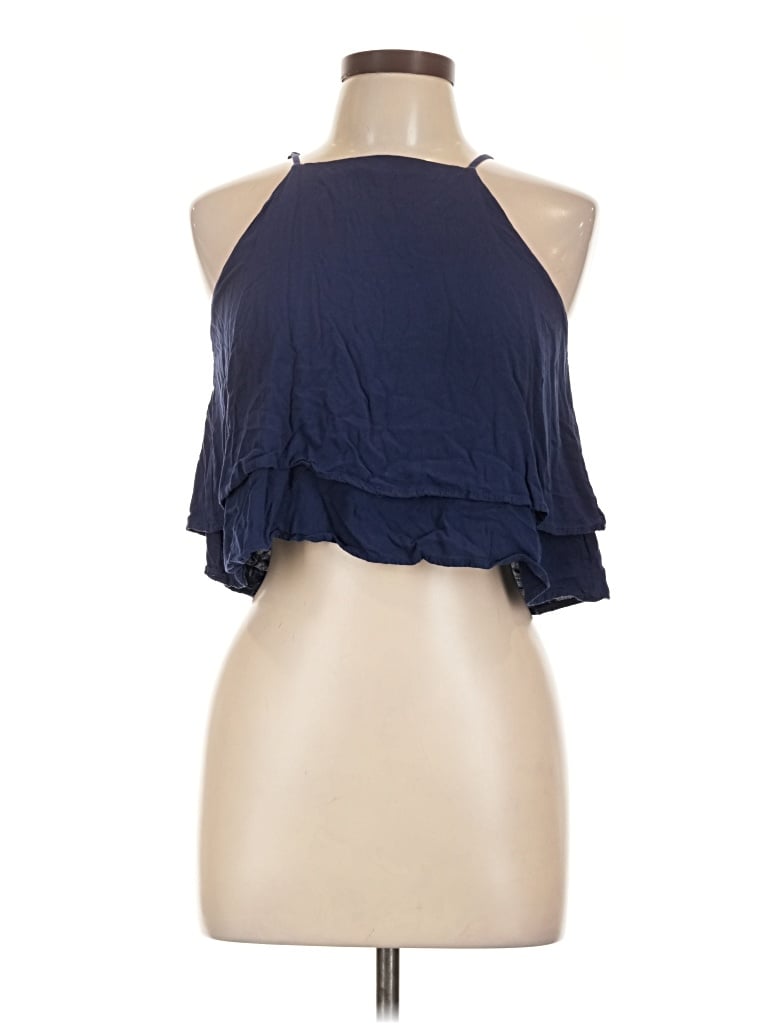 Pre-owned Forever 21 Sleeveless Blouse In Blue