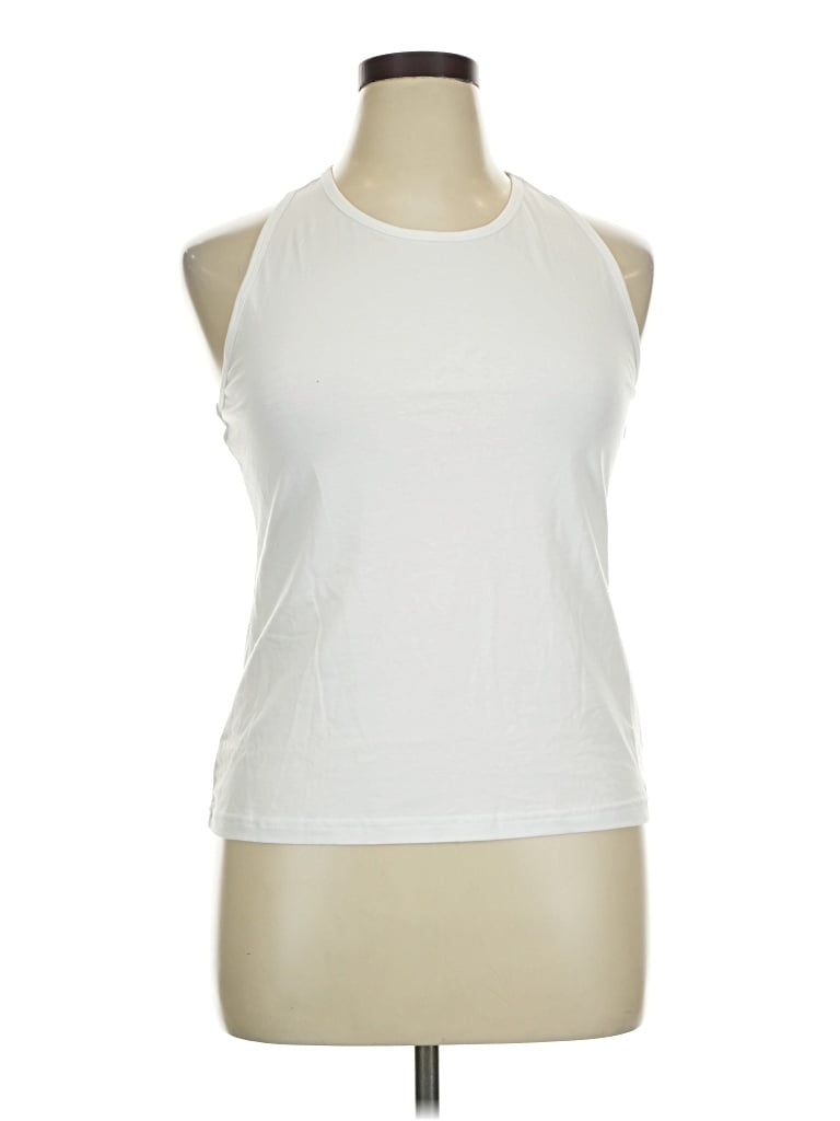 Pre-owned Jockey Active Tank Top In White