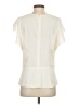 Ann Taylor 100% Polyester Ivory Short Sleeve Blouse Size 4 - photo 2