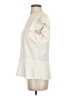 Ann Taylor 100% Polyester Ivory Short Sleeve Blouse Size 4 - photo 5