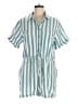 Old Navy 100% Cotton Stripes Teal Romper Size L (petite) - photo 1