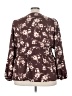 Torrid 100% Polyester Brown Long Sleeve Blouse Size 3X Plus (3) - photo 2