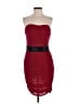 Bill Levkoff 100% Polyester Red Cocktail Dress Size 8 - photo 1