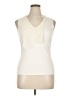 Akris Punto Solid Ivory Sleeveless Blouse Size 14 - photo 1