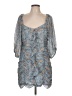 Minkpink 100% Polyester Paisley Blue Cocktail Dress Size L - photo 1
