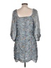 Minkpink 100% Polyester Paisley Blue Cocktail Dress Size L - photo 2